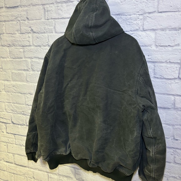 Carhartt Active Hooded Jacket Quilt Lined Mens 2XL Tall 101540 316 Green - Picture 11 of 16